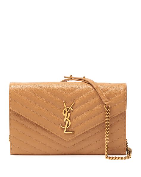 ysl monogram large wallet on chain